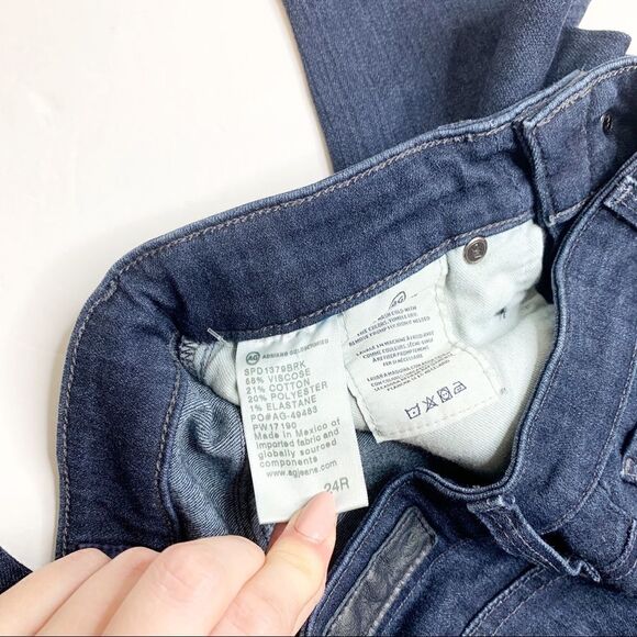 Adriano Goldschmied The Farrah High Rise Skinny Jeans Dark Wash Denim Size 24 - Picture 8 of 8